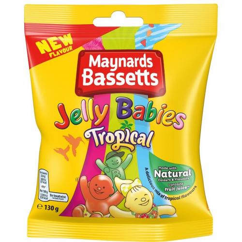 Maynards Bassetts Jelly Babies Tropical 165g Coopers Candy