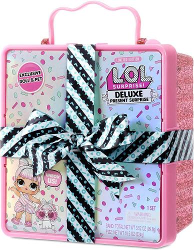 L.O.L. Surprise! Deluxe Present Surprise with Miss Partay Doll and Pet Coopers Candy