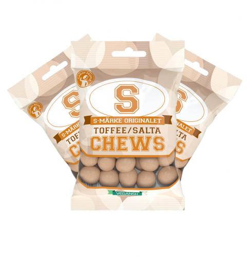 S-mrke Chews Toffeesalt 70g x 3st Coopers Candy
