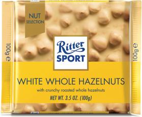 Ritter Sport White Whole Hazelnut 100g Coopers Candy
