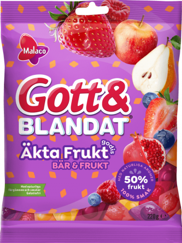 Malaco Gott & Blandat kta Frukt Br & Frukt 100g Coopers Candy