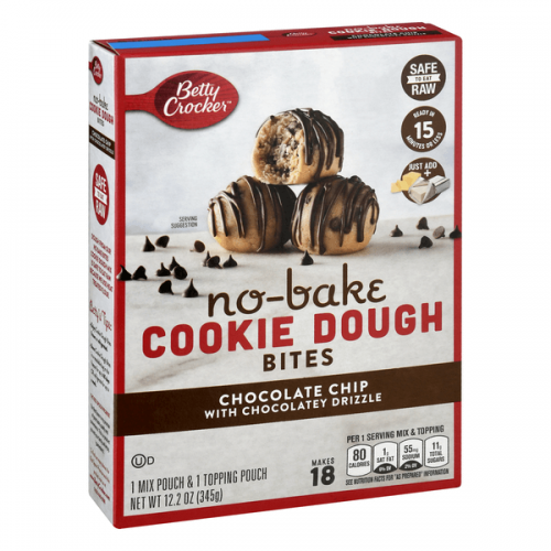 Betty Crocker No-Bake Cookie Dough Bites Chocolate Chip 345g Coopers Candy