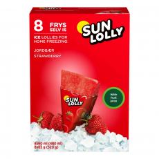 Sun Lolly Ice Lollies - Strawberry 520g Coopers Candy