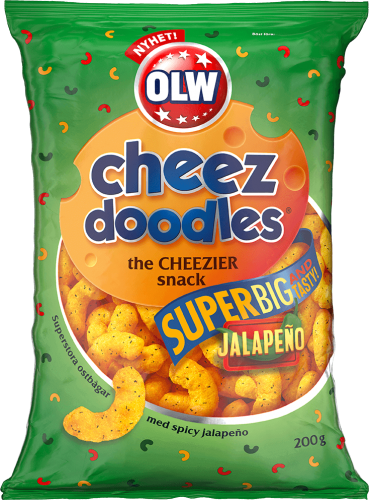 OLW Cheez Doodles Superbig Jalapeo 200g Coopers Candy