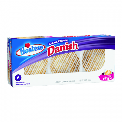 Hostess Cream Cheese Danish 6-Pack Coopers Candy