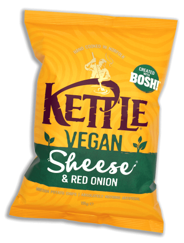 Kettle Vegan Sheese & Red Onion Chips 135g (BF: 03/07-2021) Coopers Candy
