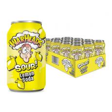 Warheads Sour Soda - Lemon 355ml x 12st (helt flak) Coopers Candy