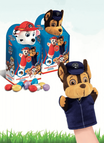 Paw Patrol Hand Puppet With Chocolate Eggs (1st) Coopers Candy