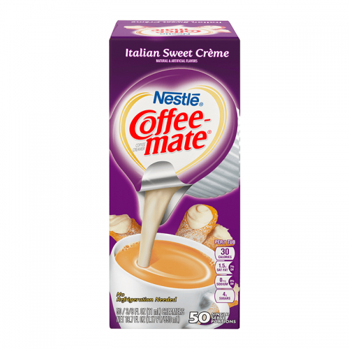 Coffee-Mate Liquid Creamer Singles - Italian Sweet Cream Coopers Candy