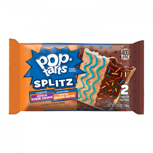 Kelloggs Pop-Tarts Splitz 2-pack - Sugar Cookie & Brownie Batter Coopers Candy