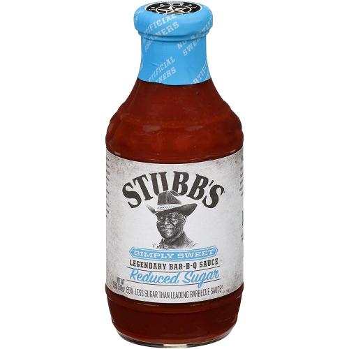 Stubbs Simply Sweet Reduced Sugar BBQ Sauce 510g Coopers Candy