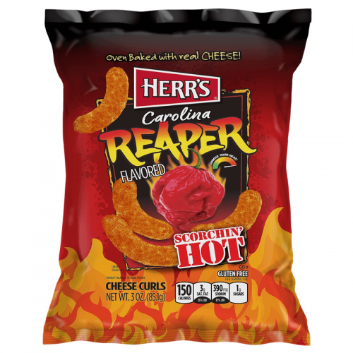 Herrs Carolina Reaper Flavoured Cheese Curls 183.4g Coopers Candy