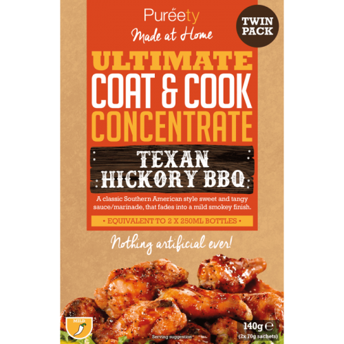 Pureety Coat & Cook Texan Hickory BBQ 140g Coopers Candy