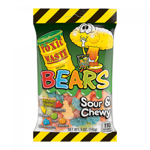 Toxic Waste Sour Gummy Bears 142g Coopers Candy