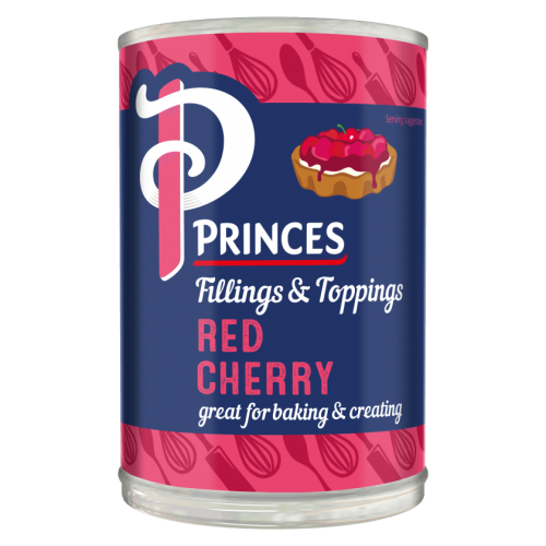 Princes Red Cherry Fruit Filling 410g Coopers Candy
