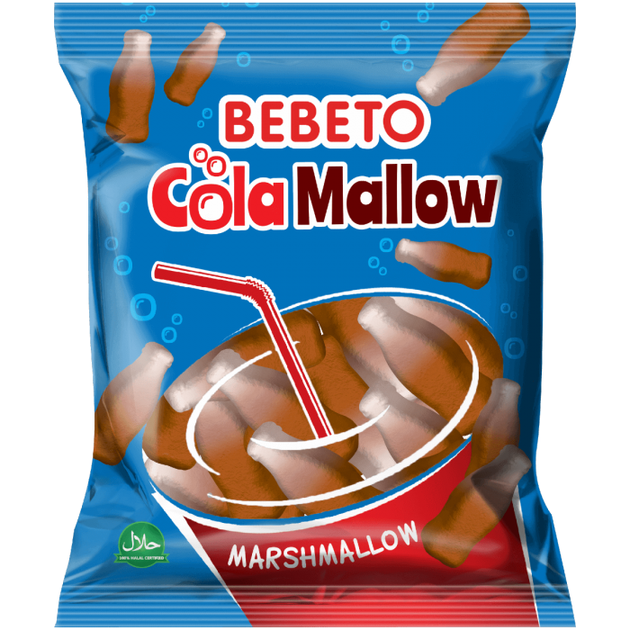 Kjøp Bebeto Cola Marshmallow 60g hos Coopers Candy Godteri på nettet