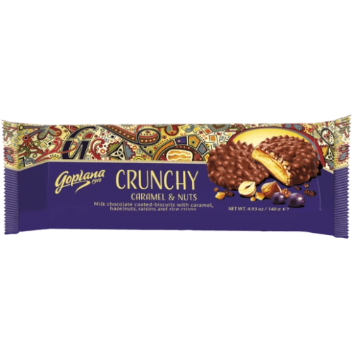 Goplana Crunchy Caramel & Nuts 140g Coopers Candy