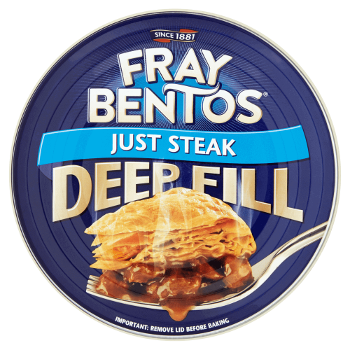 Fray Bentos Deep Fill Just Steak 475g Coopers Candy