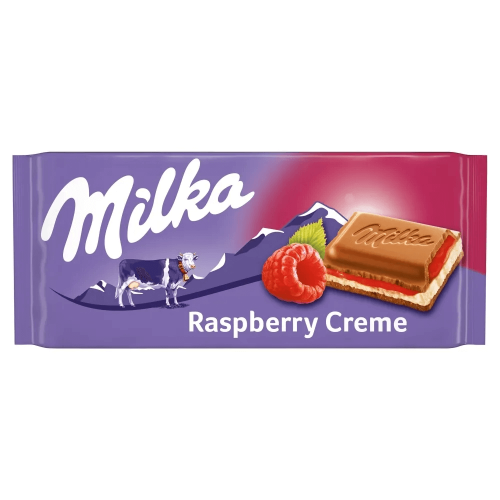 Milka Raspberry Creme 100g Coopers Candy