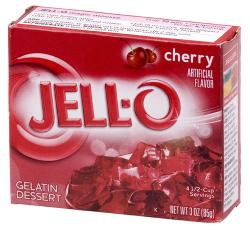 Jello Gelatin Cherry Coopers Candy