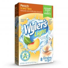 Wylers Light Singles To Go 8-pack - Peach Iced Tea Coopers Candy