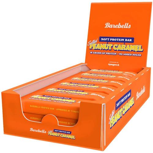 Barebells Salted Peanut Caramel 55g x 12st (hel låda) Coopers Candy