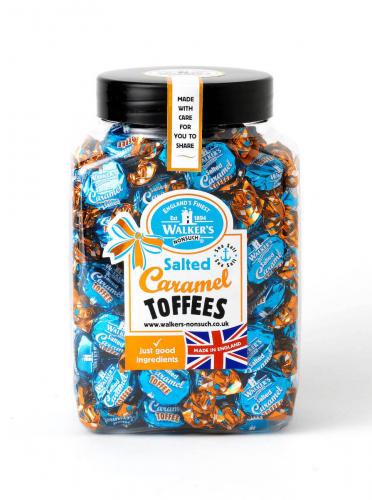 Walkers Salted Caramel Toffees burk 1.25kg Coopers Candy