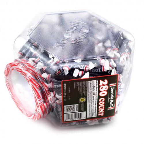 Tootsie Roll Jar 280st Coopers Candy