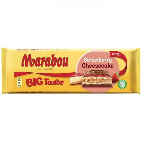Marabou Big Taste Strawberry Cheesecake 300g Coopers Candy