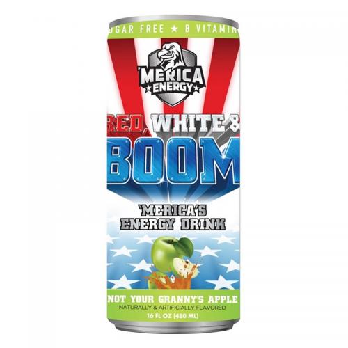 Merica Energy Red White & Boom - Not Your Grannys Apple 480ml Coopers Candy