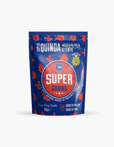 I Am Super Grains Super Quinoa Mixed Pepper & Lentil 250g Coopers Candy