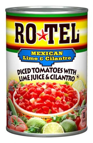 Ro-Tel Diced Tomatoes with Lime Juice & Cilantro 283g Coopers Candy