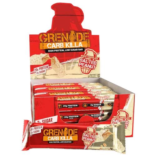 Grenade Protein Bar White Chocolate Salted Peanut 60g x 12st (hel lda) Coopers Candy