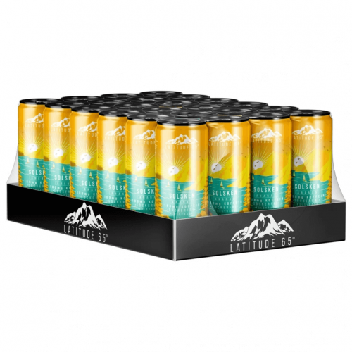 Latitude 65 Solsken - Ananas 33cl x 24st (helt flak) Coopers Candy