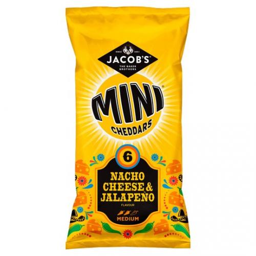 Jacobs Mini Cheddars Nacho Cheese & Jalapeno 150g Coopers Candy