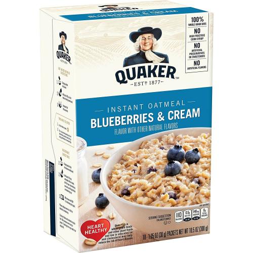 Quaker Instant Oatmeal Blueberries & Cream 300g Coopers Candy