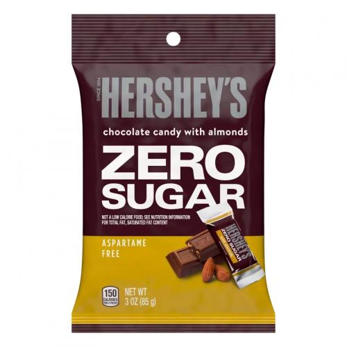 Hersheys Zero Sugar Chocolate with Almonds 85g (BF: 2024-03-31) Coopers Candy