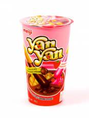 Meiji Yan Yan Double Cream (Strawberry & Chocolate) 44g Coopers Candy