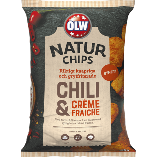 OLW Naturchips Chili & Creme Fraiche 150g Coopers Candy