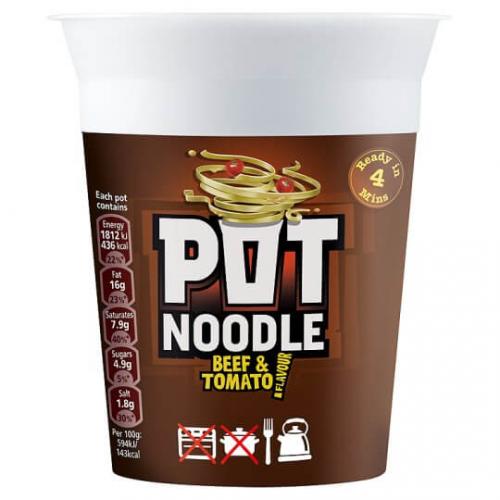 Pot Noodle Beef & Tomato Flavor 90g Coopers Candy