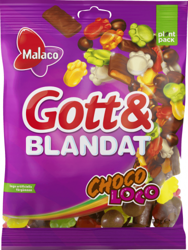 Malaco Gott & Blandat Choco Loco 100g Coopers Candy