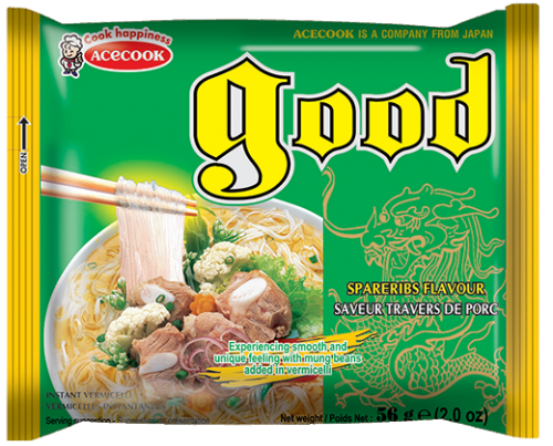 Acecook Vermicelli Ribs Flavour 56g Coopers Candy