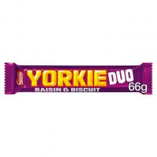 Nestle Yorkie Raisin & Biscuit Duo 66g Coopers Candy