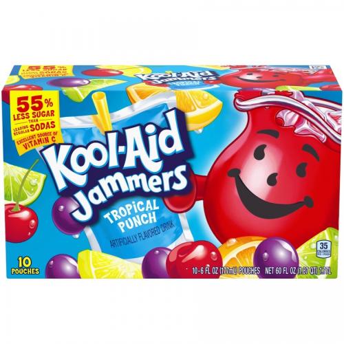 Kool-Aid Jammers - Tropical Punch 10-pack Coopers Candy
