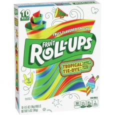 Fruit Roll-Ups Tropical Tie-Dye 10-pack (141g) Coopers Candy