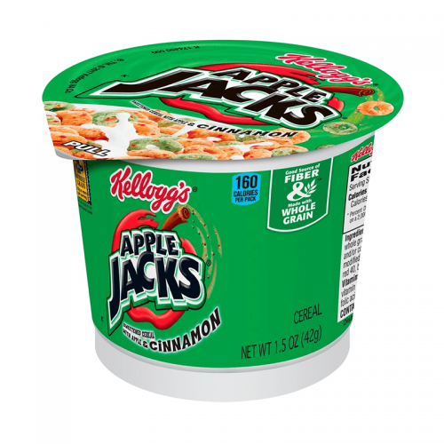 Kelloggs Apple Jacks Cereal Cup 42g Coopers Candy
