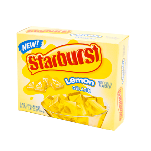 Starburst Gelatin - Lemon 110g Coopers Candy