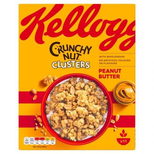 Kelloggs Crunchy Nut Peanut Butter Clusters 525g Coopers Candy