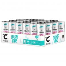 Celsius Oasis Vibe flak 355ml x 24st (helt flak) Coopers Candy