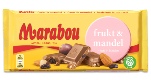 Marabou Frukt & Mandel 100g Coopers Candy